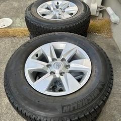 プラド純正タイヤ4本　ホイール無し　値下げしました