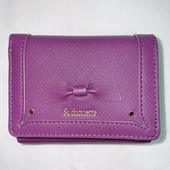 ☆お値引可能☆【新品未使用品】& chouette ミニ財布 折り財布 三つ折財布 (レッドパープル)の画像