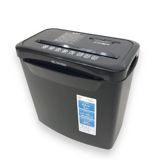 23Y471 ジ3 IRIS OHYAMA アイリスオーヤマ シュレッダー P5GCX A4サイズ対応 コンパクト 中古