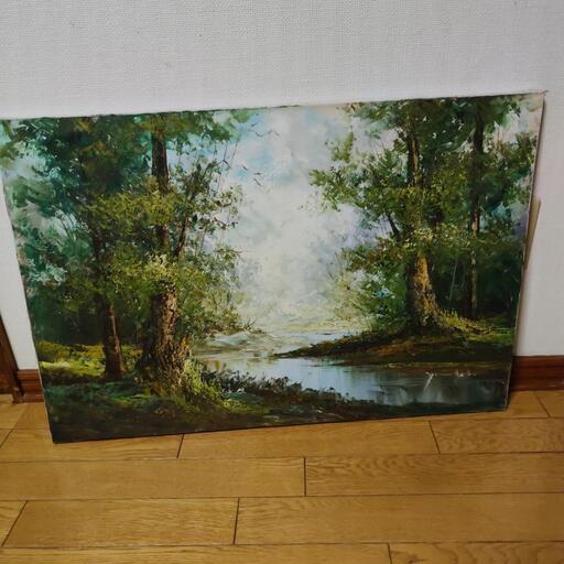 売約済　油絵　約51cmx約76cm　厚み2cm
