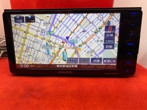 KENWOOD 美品　2023年秋地図　MDV-L407W 新品バックカメラ付き　せ17