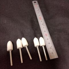 軸付きバフ磨き用フェルト5本で100円！の画像