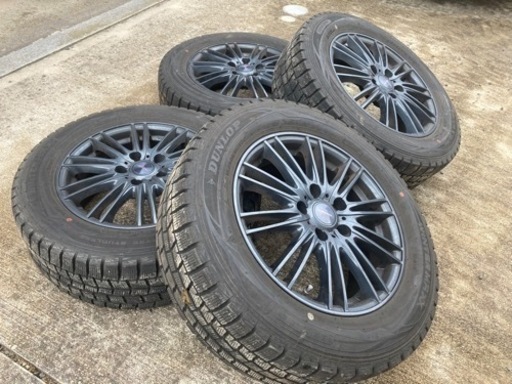 ★ダンロップスタッドレスタイヤ215/60R16　アルミホイールセット　走行距離少