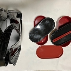 和柄弁当箱•弁当入れ(エナメルバック)の画像