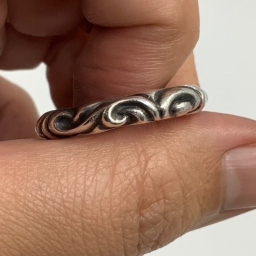 CHROMEHEARTS クロムハーツ　スクロールバンドリング　販売証明　袋　SIZE 19号　US9