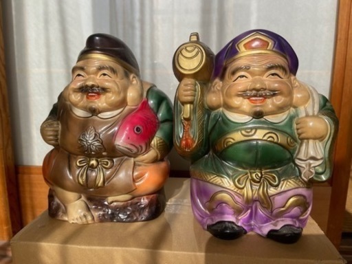 【お値下げしました】 大黒様と恵比寿様　縁起物　骨董品