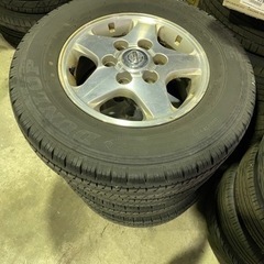 4本セットキャラバン タイヤホイール サマータイヤ 195/80R15 ダンロップ