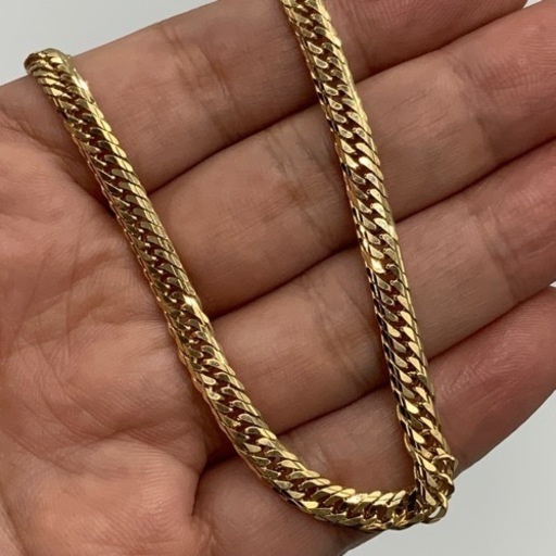 売り切れました。K18 18金　14面トリプル　喜平　ブレスレット　11.6g 約 18.5cm