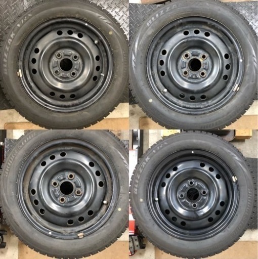 155/65R14 VRX ホイールセット スタッドレス ブリヂストン　軽自動車