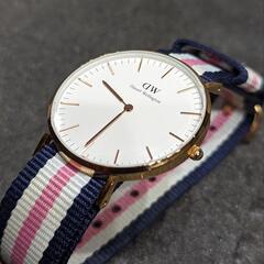 電池交換済み　Daniel Wellington　ダニエルウェリントン　腕時計の画像