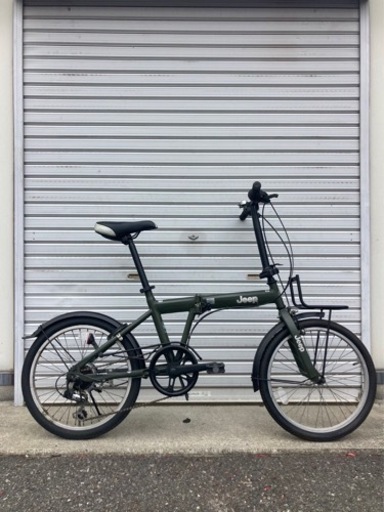 ☆前後新古タイヤ☆  20 型　折りたたみ自転車　防犯登録料込価格︎‼︎