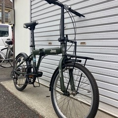☆前後新古タイヤ☆  20 型　折りたたみ自転車　防犯登録料込価格︎‼︎ ☆前後新古タイヤ☆ 20 型 折りたたみ自転車 防犯登録料込価格︎‼︎