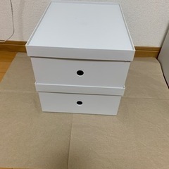 無印良品【ホワイトグレー】ポリプロピレンファイルボックス　高さ1/2