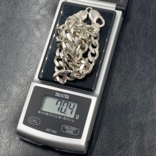 925 SILVER 喜平ネックレス　6面シングルネックレス　70.5g