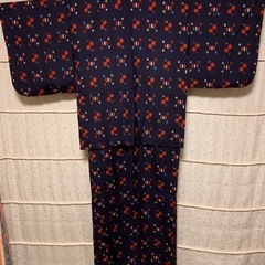 【未使用】冬用:ウールアンサンブルの着物の画像