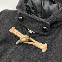 [ナノユニバース] ボタンポケット付き ダッフルコート ダークグレー　ユニセックスの画像