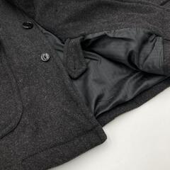 [ナノユニバース] ボタンポケット付き ダッフルコート ダークグレー　ユニセックスの画像