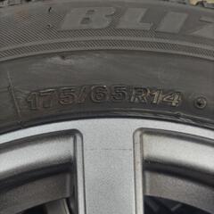 値下げしました！！175/65R14　スタッドレスアルミセット　コンパクトカーサイズ　ブリジストン　セリアル4619　まだまだ使える山あり！！の画像