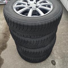 値下げしました！！175/65R14　スタッドレスアルミセット　コンパクトカーサイズ　ブリジストン　セリアル4619　まだまだ使える山あり！！の画像