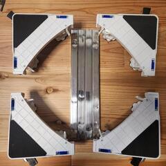 【新品未使用】PRTONE 洗濯機台 8足4輪 高さ調整可能 洗...