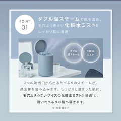 スチーマー 美顔器 SALONIA サロニア【ピュアブライト スチーマー】　未開封　27500円の画像