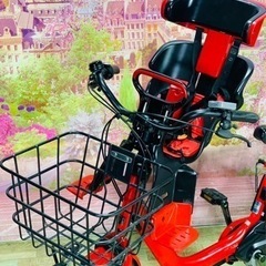❸5887子供乗せ電動アシスト自転車Panasonic20インチ良好バッテリーの画像