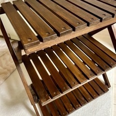 引き渡し決まりました！キャンプ用折り畳み棚☆3段の画像