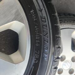 商談中です🙇‍♀️広島　軽自動車用　スタッドレスタイヤ　スズキ純正14インチホイール付き4本セット　155 65 14 の画像