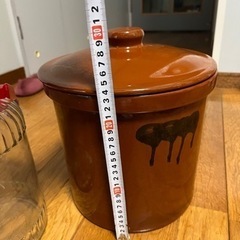 【おまけ付き】切立てかめ　常滑焼　味噌、梅干し作りに　陶器製　漬物容器