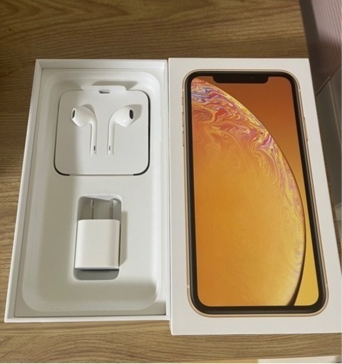 【1箇所傷あり】iPhone XR 256GB  イエロー本体  SIMフリー 箱付き付属品付き