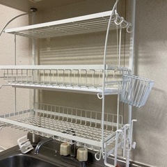 食器ラック　ホワイト