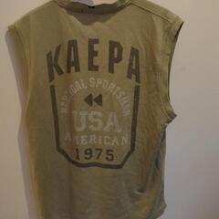 今入札希望！【Kaepa】のノースリーブカットソーカーキ色　サイズＭ