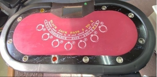 ★ブラックジャックテーブル BLACK JACK カジノ トランプゲーム トランプ付き
