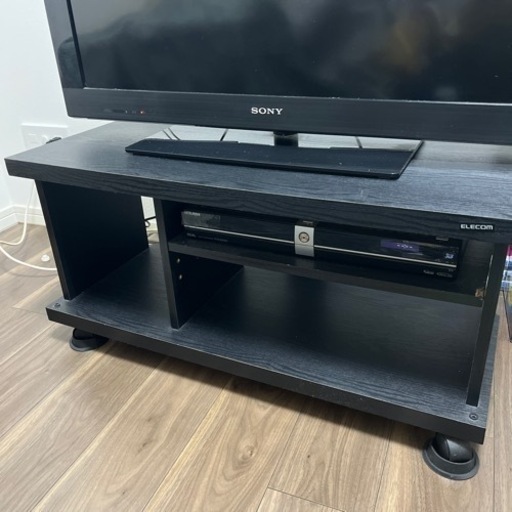SONY32型テレビ、MITSUBISHI DVDプレーヤー、テレビ台セット