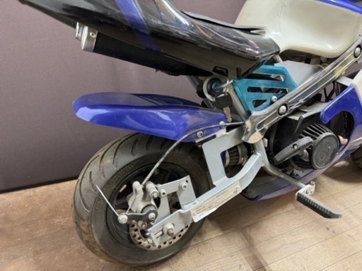 ポケバイ LMOOX-R3 青白カラー ポケットバイク (石井裕輝) 倉敷の