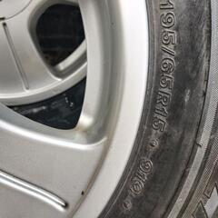 195/65r15 スタッドレスタイヤ・ホイール4本セットの画像