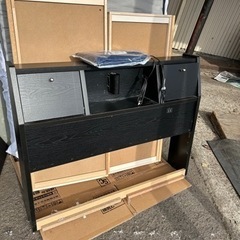 シングルベッド 引き出し付き 木枠マットセットの画像