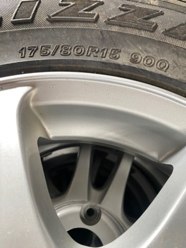175/80R15  4本セット　ブリヂストン　スタッドレスタイヤ　アルミホイール
