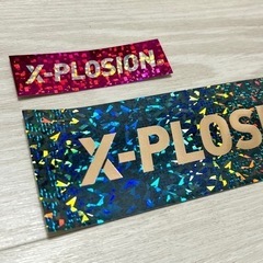 【新品未使用】X-PLOSION プロテイン ステッカー 青 ブ...