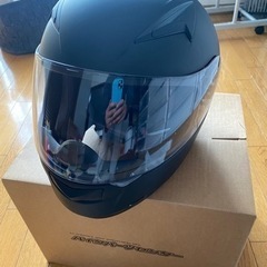 新品未使用　艶なしブラック　バイク用　フルフェイスヘルメット