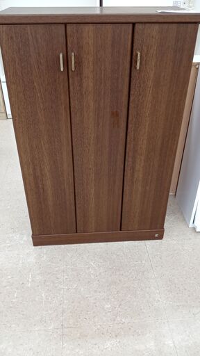 ★ジモティ割あり★  下駄箱 茶 H113.5×D32.3×W38 クリーニング済み TJ3381