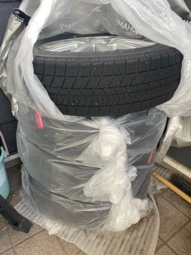 エブリイワゴン　スタッドレス＋アルミ×4本