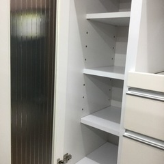 【✨値下げ致しました❗️人気の大川家具❗️ちょうど良いサイズ❗️清潔感あります❗️オシャレ❗️✨】定価¥29,800円 大川家具 レンジ台　レンジボードの画像