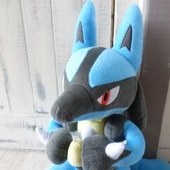 【Pocket Monster】ルカリオ ぬいぐるみ ポケットモンスター もぐもぐタイム めちゃでか の画像