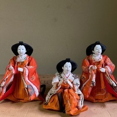 昭和レトロな雛人形　7段飾りセットの画像