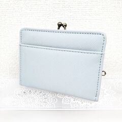 【未使用】Ocean Pacific 折りたたみ財布 シンプル くすみブルー 3つ折り財布 がま口 コンパクト レディース 小銭入れ プレゼント 誕生日の画像
