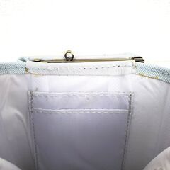 【未使用】Ocean Pacific 折りたたみ財布 シンプル くすみブルー 3つ折り財布 がま口 コンパクト レディース 小銭入れ プレゼント 誕生日の画像