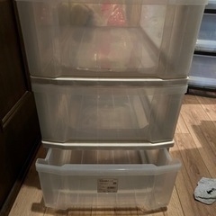 3段収納ケース1つ