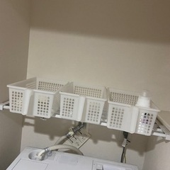 突っ張り　棚　洗濯機上　5つの画像
