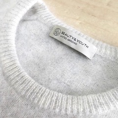 【美品】 ユナイテッドアローズ ゆるふわアンゴラニットワンピース ふわふわグレーの画像